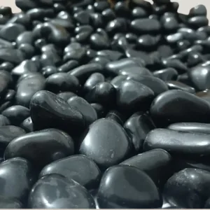 Black Polished Pebbles (1kg)