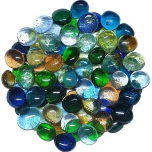 Decorative Glass Pebble Stones (1kg)